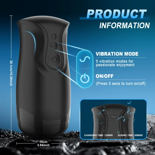 Automatic Suction Blowjob Male Masturbator Cup Sucker Sexy Machine Piston Pussy Vibrator Stimulation Adult Sex Toy for Men 18+