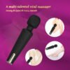 Magnetic Rechargeable Vibrating Wand for Women – Personal Massager, AV Vibrator, Female Pleasure Toy