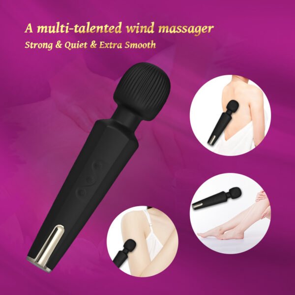 Magnetic Rechargeable Vibrating Wand for Women – Personal Massager, AV Vibrator, Female Pleasure Toy