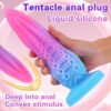 Luminous Anal Dildo Huge Octopus Tentacle Penis Big Monster Dick Animal/Alien Dildo Sex Toys For Adult 18+ Ass Dilator Glowing